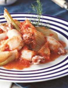 Кальмары с фенхелем